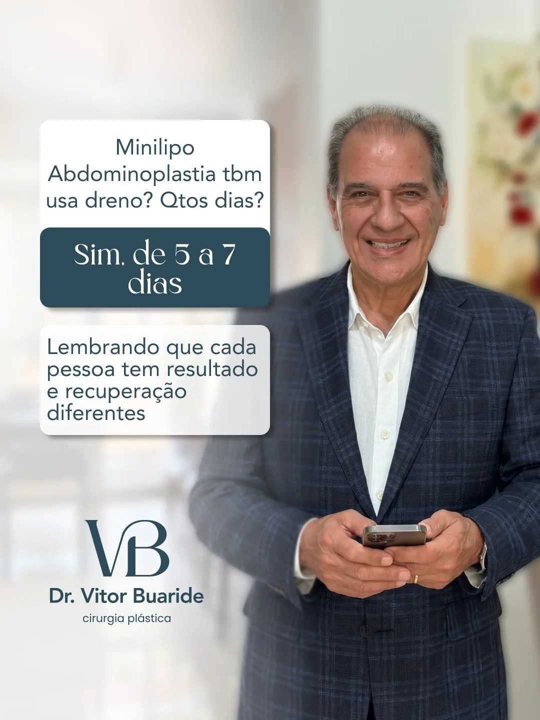 Peça da série Perguntas: pergunta de paciente respondida pelo Dr. Vitor Buaride